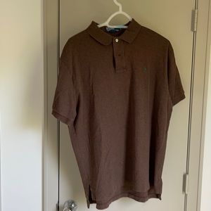 Men’s brown polo shirt